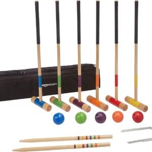 Amazon Basics Six Player Croquet Set