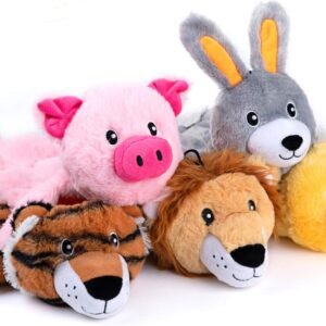 Nocciola 5 PCS Less Stuffing Dog Squeaky Toys
